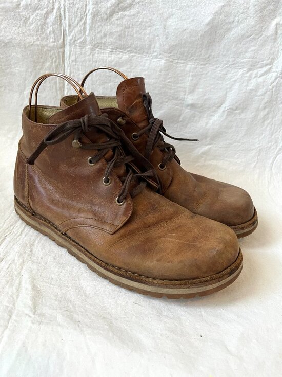 Waldviertler boots chukka brown leather lace up Tramper 43 10 G barefoot shoes main image 13